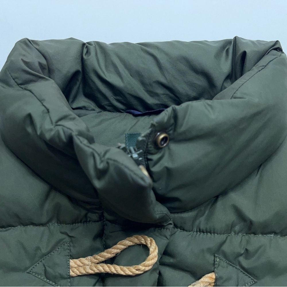 J. Crew Down Puffer Vest Womens Size XS Olive Green Full Zip Casual Preppy - Picture 12 of 13